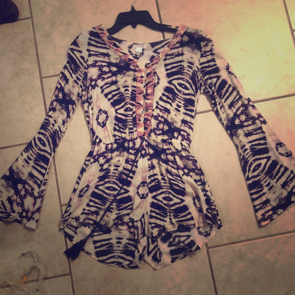 Multi colored romper